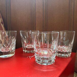 Baccarat Set 4 Clear Glass Crystal -- New in Box